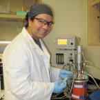 Moorpark College Student in Biotech Lab